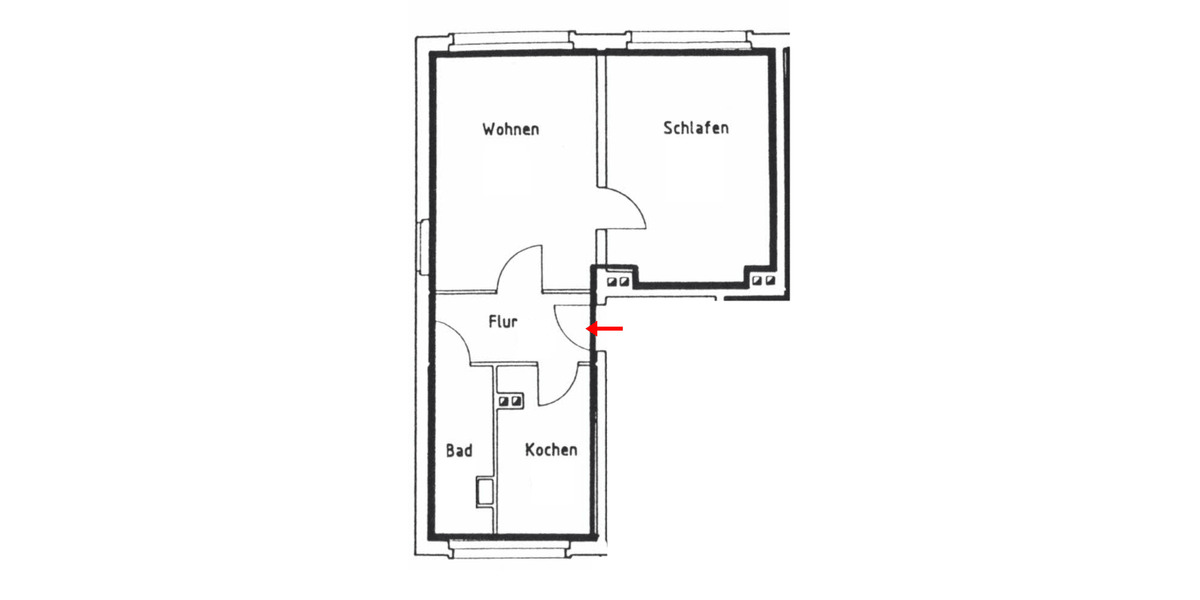 Etagenwohnung Hainichen Hainichen - 2 Zimmer, 45 m&sup2;, 265&euro; | Angebot:26834807