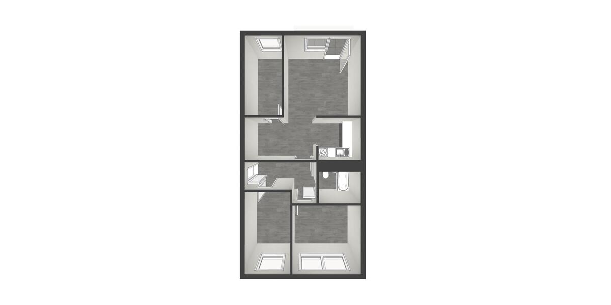 Etagenwohnung Chemnitz Markersdorf - 4 Zimmer, 69 m&sup2;, 317&euro; | Angebot:26088919