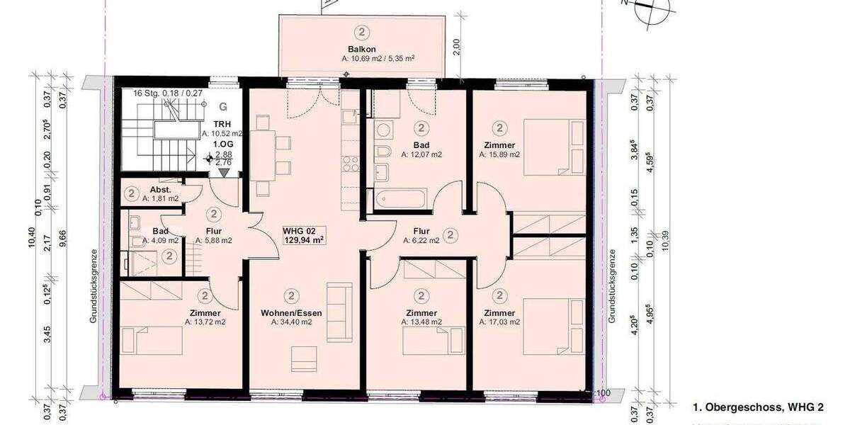 Etagenwohnung Chemnitz Gablenz - 4 Zimmer, 129 m&sup2;, 1.399&euro; | Angebot:25877552