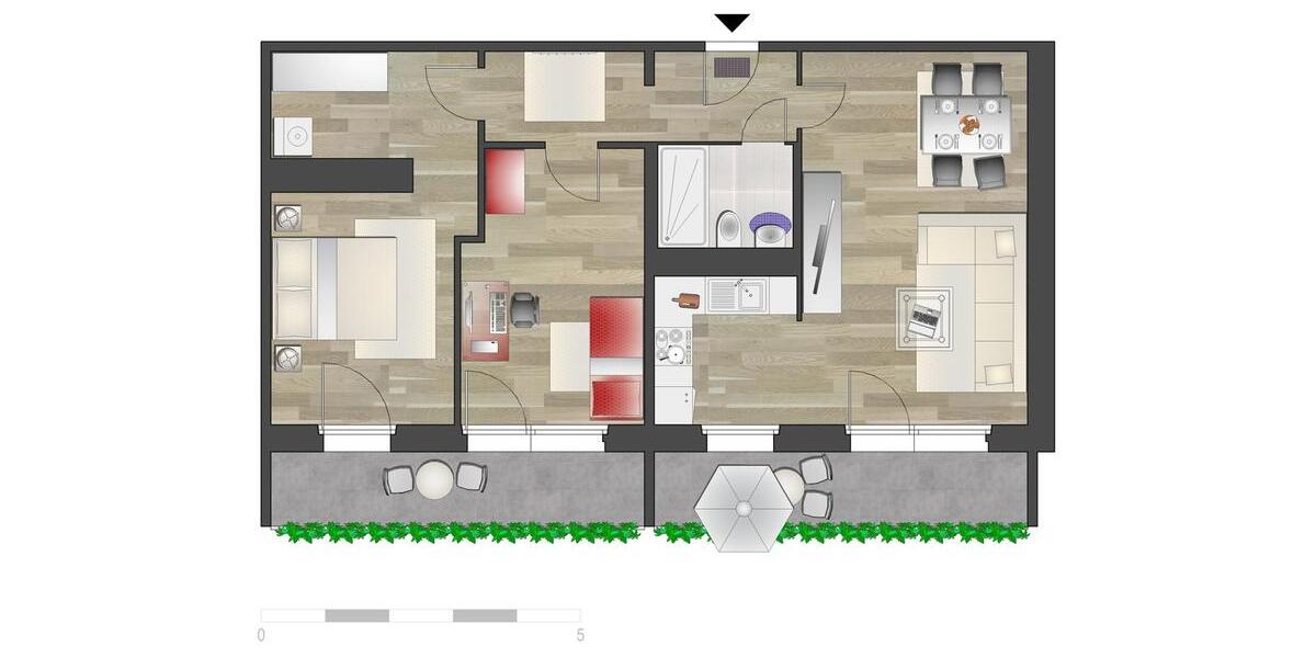 Etagenwohnung Chemnitz Klaffenbach - 3 Zimmer, 69 m&sup2;, 298&euro; | Angebot:26682164