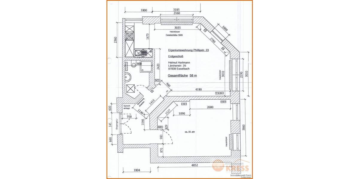 Etagenwohnung Chemnitz Sonnenberg - 2 Zimmer, 58 m&sup2;, 50.000&euro; | Angebot:26190130