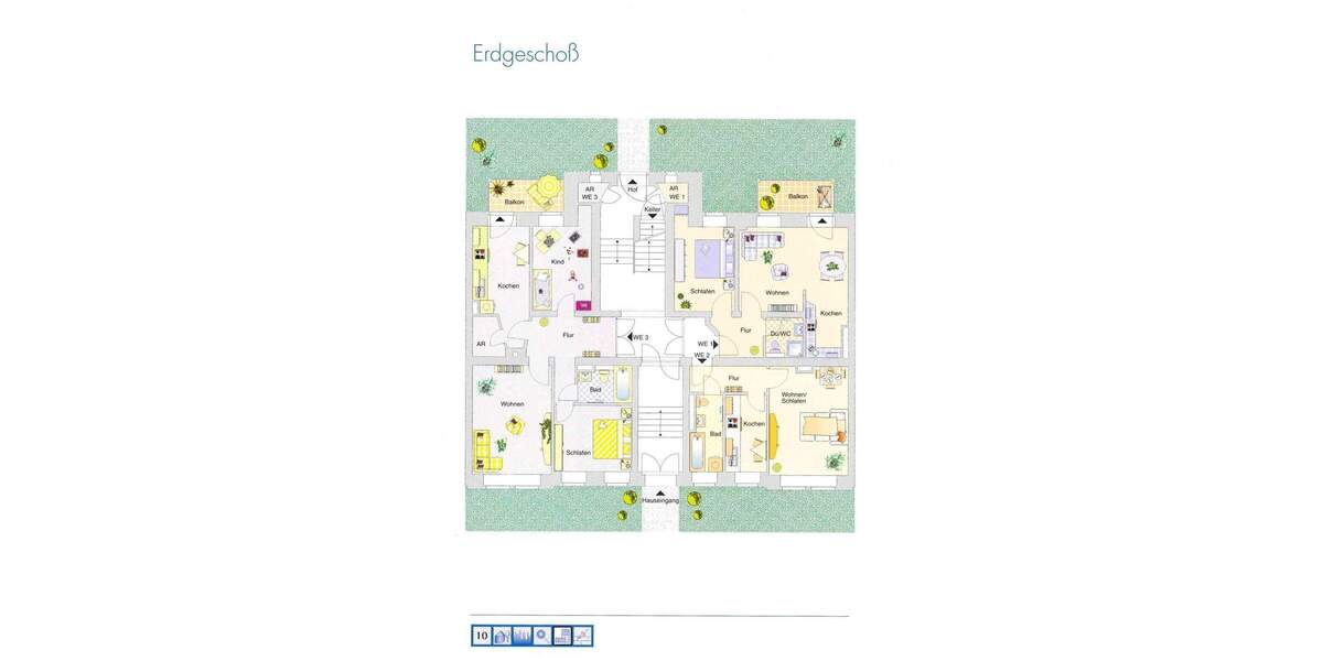 Etagenwohnung Chemnitz Kaßberg - 3 Zimmer, 69 m&sup2;, 79.000&euro; | Angebot:25682587