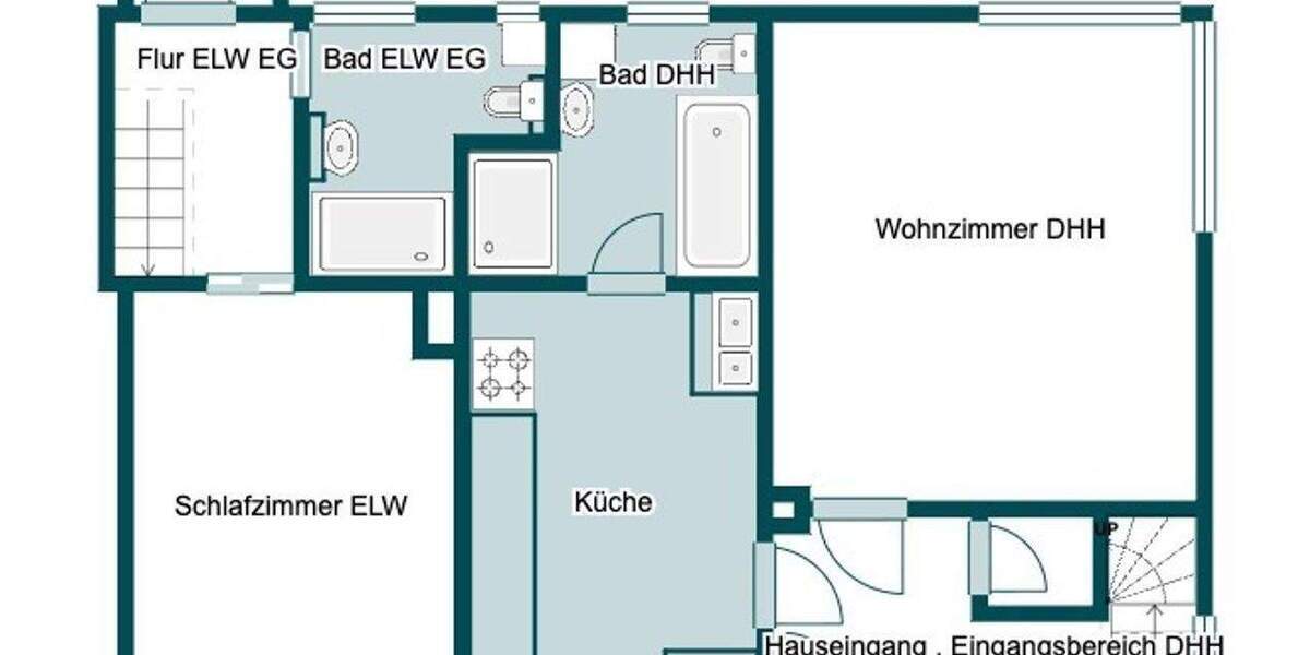 Bezugsfreie Doppelhaushälfte mit Einliegerwohnung in ruhiger Feldrandlage 4 zimmer