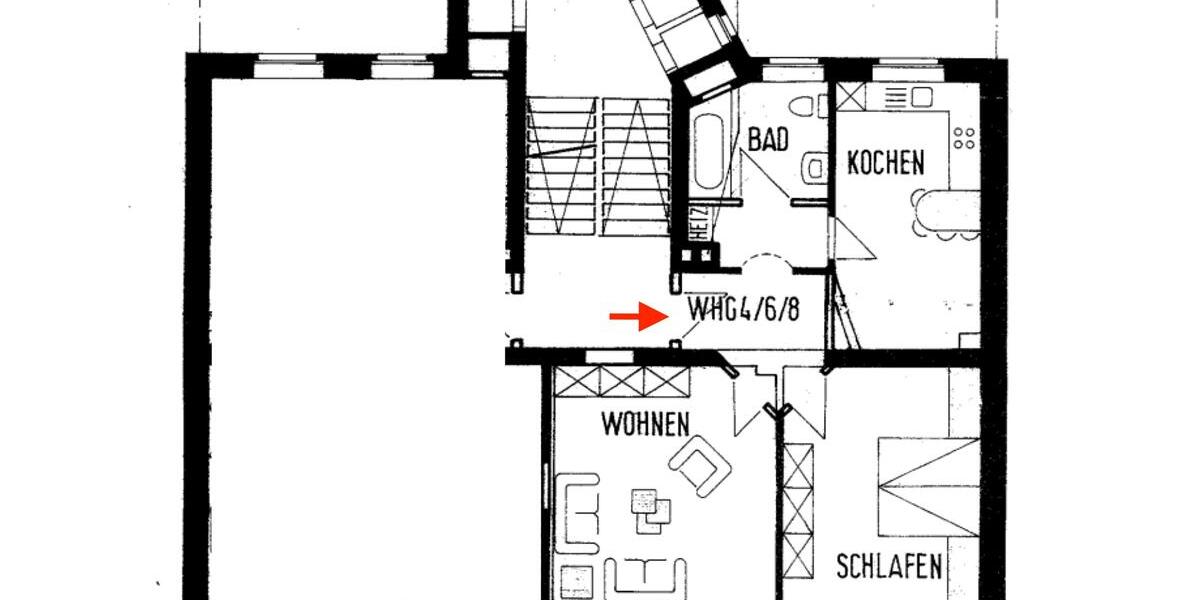 Etagenwohnung Chemnitz Hilbersdorf - 2 Zimmer, 71 m&sup2;, 357&euro; | Angebot:26321866