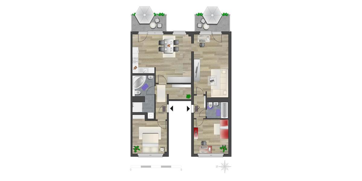 Etagenwohnung Chemnitz Helbersdorf - 4 Zimmer, 98 m&sup2;, 570&euro; | Angebot:24619030