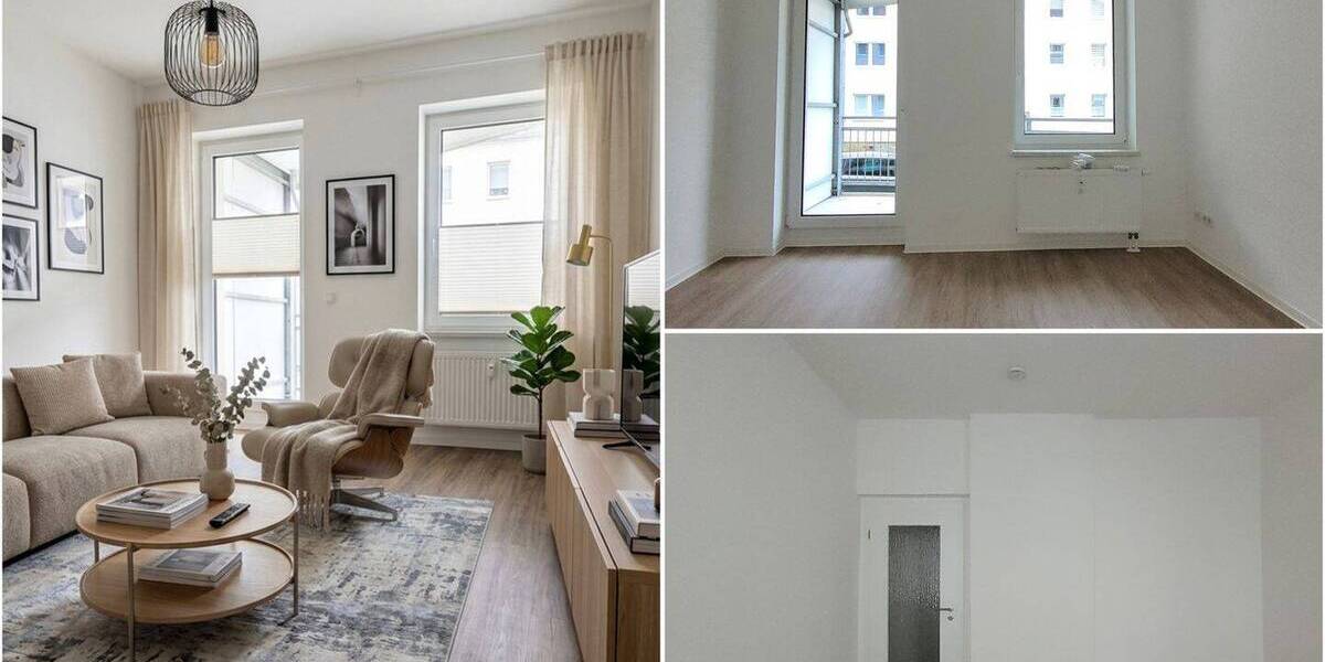 Etagenwohnung Chemnitz Reichenbrand - 3 Zimmer, 68 m&sup2;, 125.000&euro; | Angebot:26309876