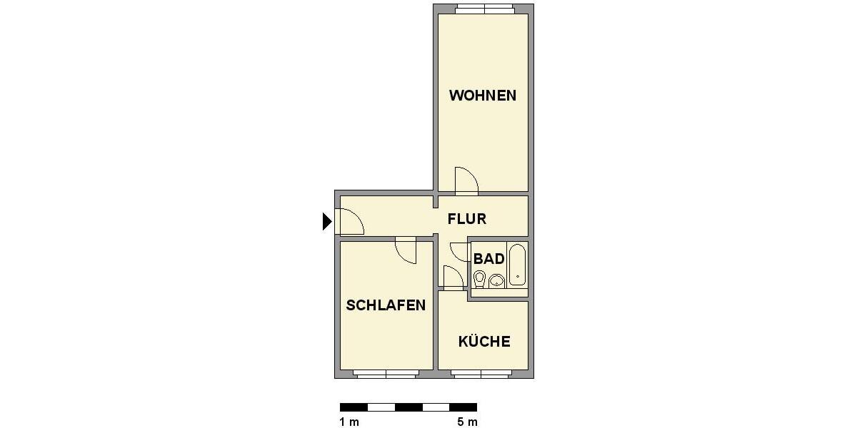 Etagenwohnung Chemnitz Altendorf - 2 Zimmer, 59 m&sup2;, 324&euro; | Angebot:26682258