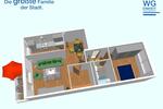 Etagenwohnung Chemnitz Markersdorf - 2 Zimmer, 56 m&sup2;, 318&euro; | Angebot:25751130