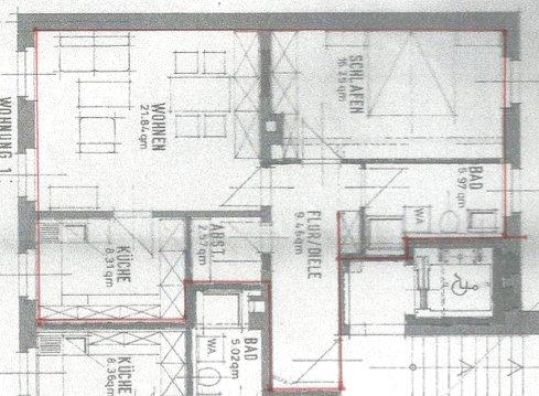 Etagenwohnung Chemnitz Altendorf - 2.5 Zimmer, 64 m&sup2;, 386&euro; | Angebot:26478465