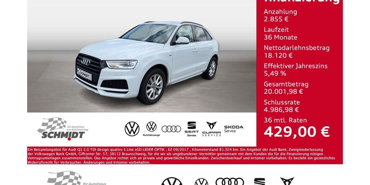 Audi Q3 81.324 km 20.975 &euro; Bernsdorf 09337