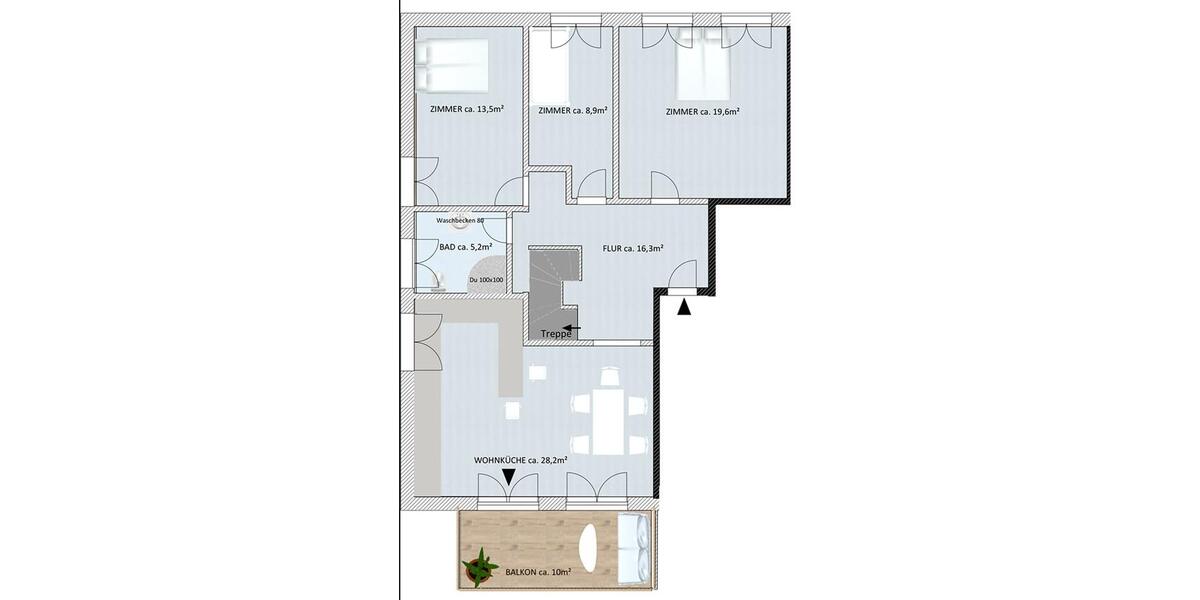 Borna * ERSTBEZUG * Balkon * 7 Zimmer Maisonette * 01.12.2025 7 zimmer