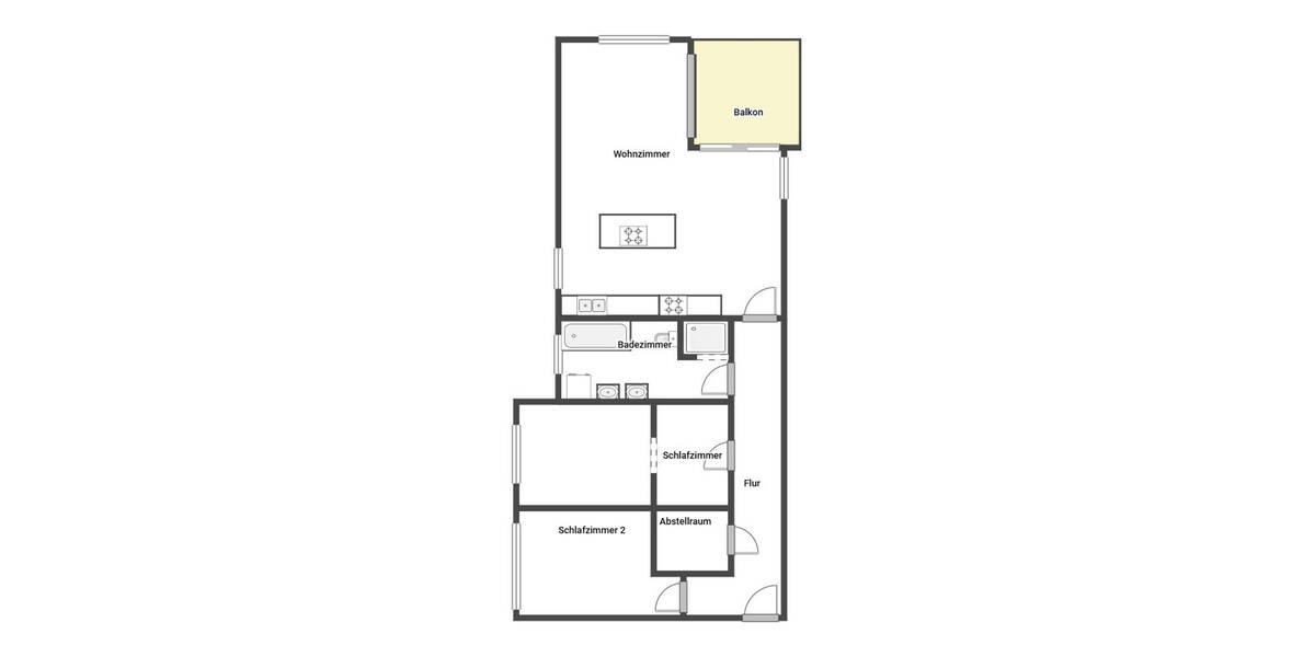 Etagenwohnung Chemnitz Rabenstein - 3 Zimmer, 92 m&sup2;, 280.000&euro; | Angebot:26703677