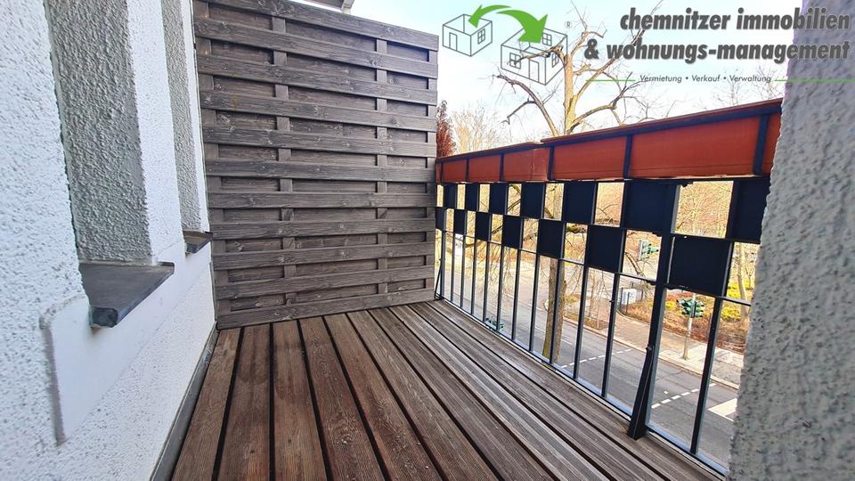 Preiswerte 1-Raum-Wohnung mit Balkon auf dem Chemnitzer Kaßberg 1 zimmer