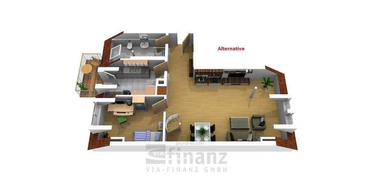 Etagenwohnung Chemnitz Altendorf - 2 Zimmer, 81 m&sup2;, 125.000&euro; | Angebot:25746536