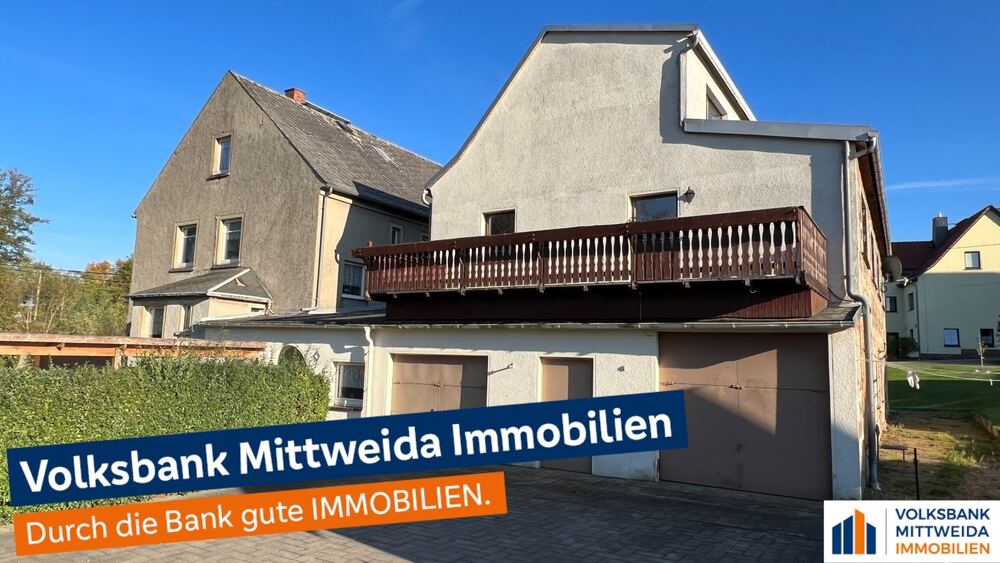 2 Wohnhäuser mit 3 Wohnungen plus 200m² Werkstatträumen bei Mittweida - Zweifamilienhaus Mittweida | Angebot:26000074