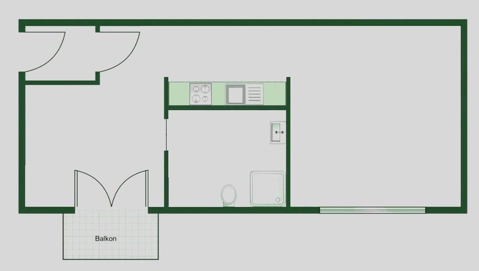 Etagenwohnung Chemnitz Adelsberg - 2 Zimmer, 39 m&sup2;, 315&euro; | Angebot:26295520