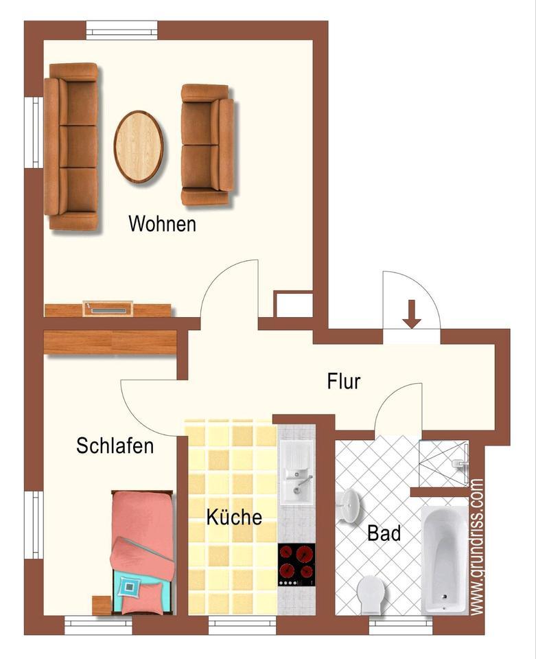 Helle freundliche Wohnung in Hochparterre 2023 neu saniert