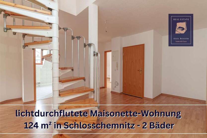 Helle lichtdurchflutete Wohnung in Schloßchemnitz mit Loftcharakter