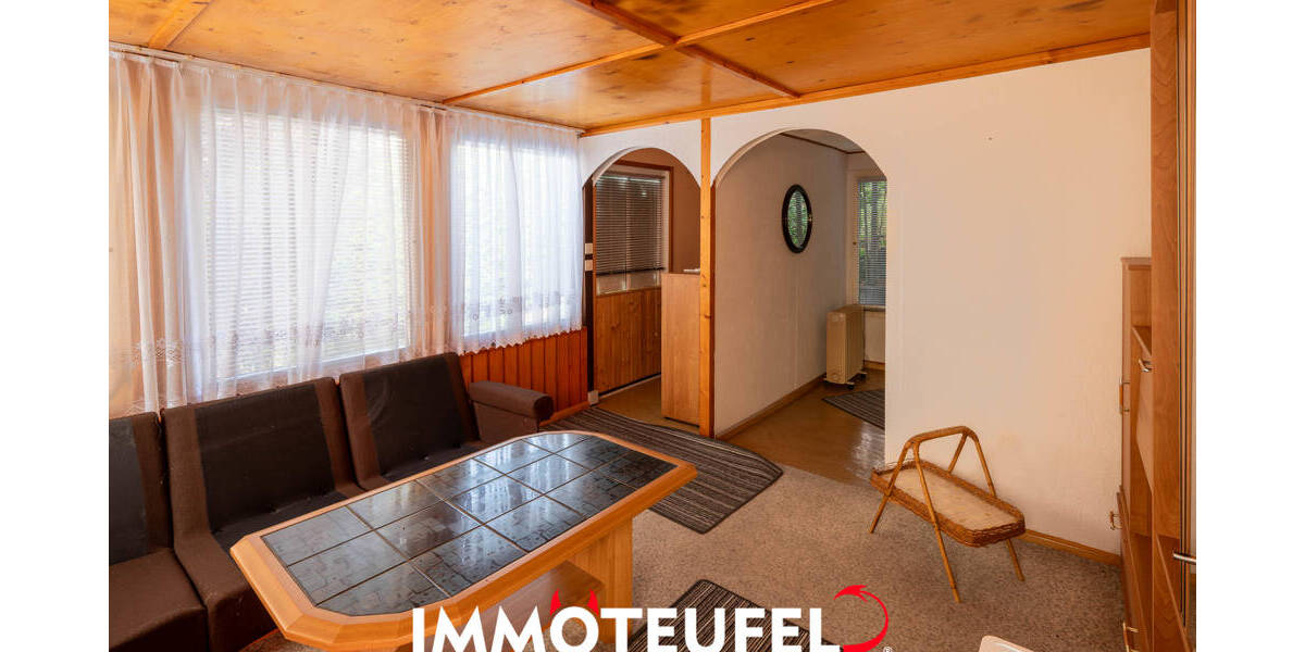 Natur genießen am Stadtrand von Chemnitz - Freizeitgrundstück mit Bungalow, Gartenhaus und Ausblick zimmer