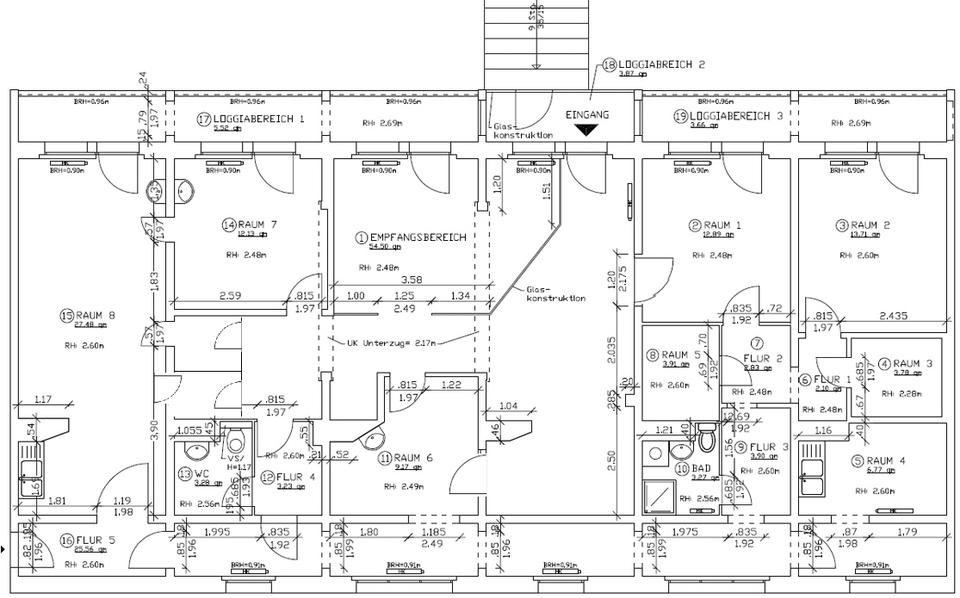 Moderne und voll ausgestattete Praxisfläche zimmer
