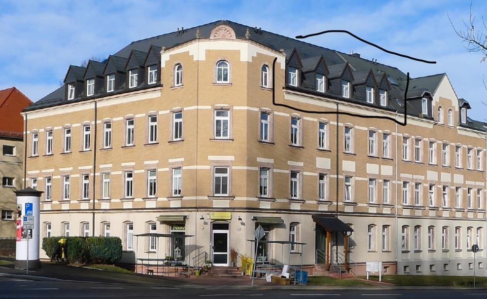 Dachgeschoßwohnung Chemnitz Kapellenberg - 4 Zimmer, 100 m&sup2;, 79.000&euro; | Angebot:27029015