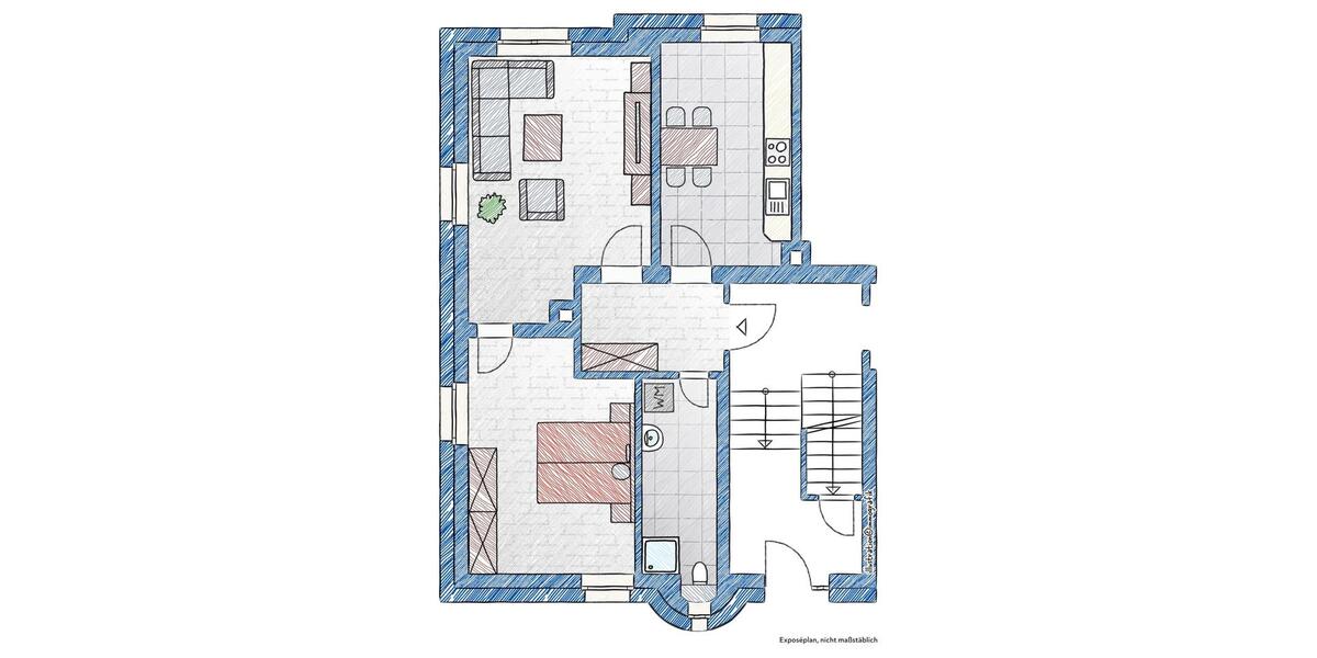 2-Raumwohnung mit Dusche 2 zimmer