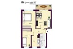 Etagenwohnung Chemnitz Kapellenberg - 3 Zimmer, 59 m&sup2;, 372&euro; | Angebot:26406428