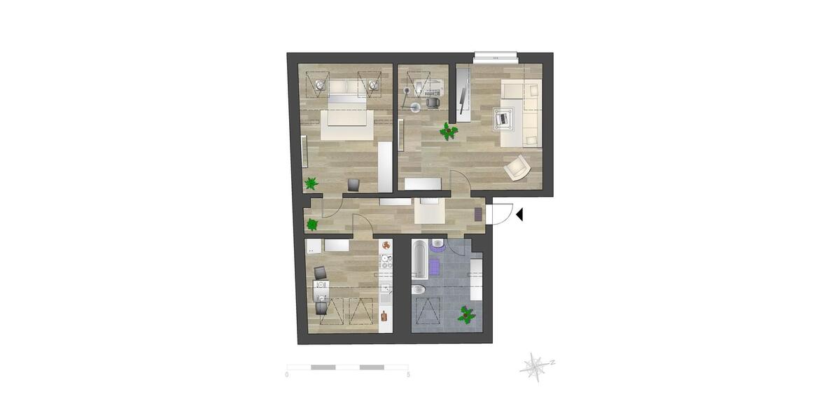 Dachgeschoßwohnung Chemnitz Hilbersdorf - 2 Zimmer, 75 m&sup2;, 413&euro; | Angebot:25794431