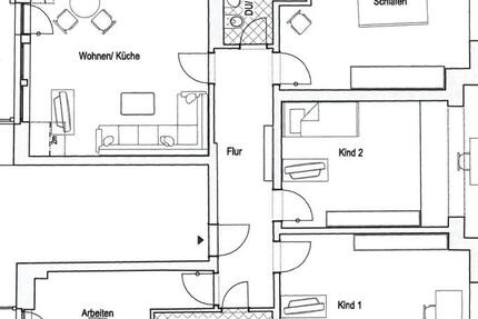 Wohnung Chemnitz Ebersdorf - 5 Zimmer, 124 m&sup2;, 930&euro; | Angebot:23819866