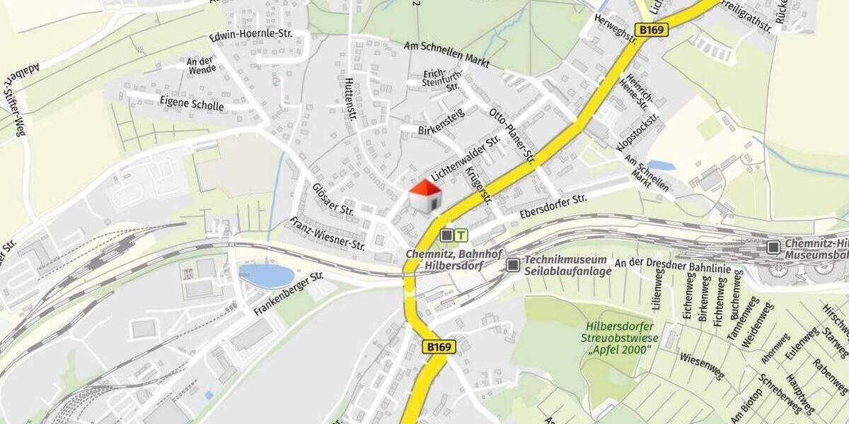 Etagenwohnung Chemnitz / Ebersdorf Ebersdorf - 2 Zimmer, 50 m&sup2;, 55.000&euro; | Angebot:25678548
