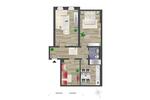 Dachgeschoßwohnung Chemnitz Hilbersdorf - 3 Zimmer, 66 m&sup2;, 364&euro; | Angebot:26681276