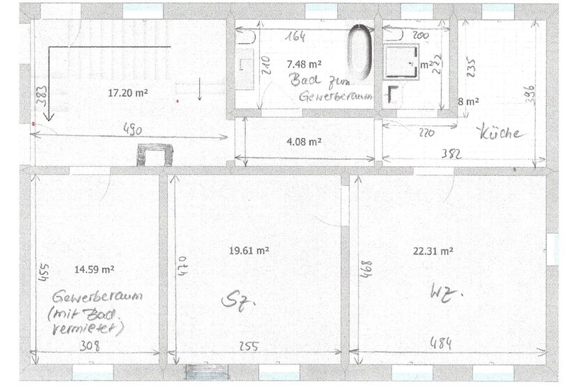 Zwei-Zimmer-Wohnung in ruhiger Lage mit Gartennutzung 2 zimmer