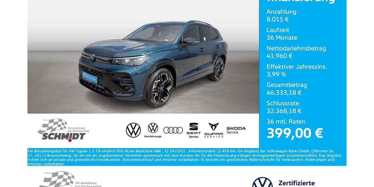 VW Tiguan 12.409 km 49.975 &euro; Bernsdorf 09337