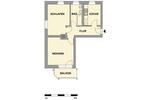 Erdgeschoßwohnung Chemnitz Klaffenbach - 2 Zimmer, 54 m&sup2;, 320&euro; | Angebot:26701317