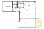 Etagenwohnung Chemnitz Hutholz - 3 Zimmer, 76 m&sup2;, 125.000&euro; | Angebot:26790404