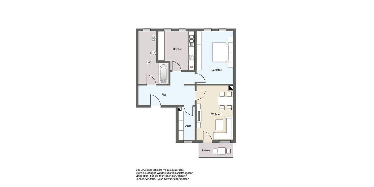 Etagenwohnung Chemnitz Gablenz - 2 Zimmer, 62 m&sup2;, 67.000&euro; | Angebot:25749326