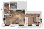 Etagenwohnung Glauchau - 2 Zimmer, 53 m&sup2;, 69.900&euro; | Angebot:26538154