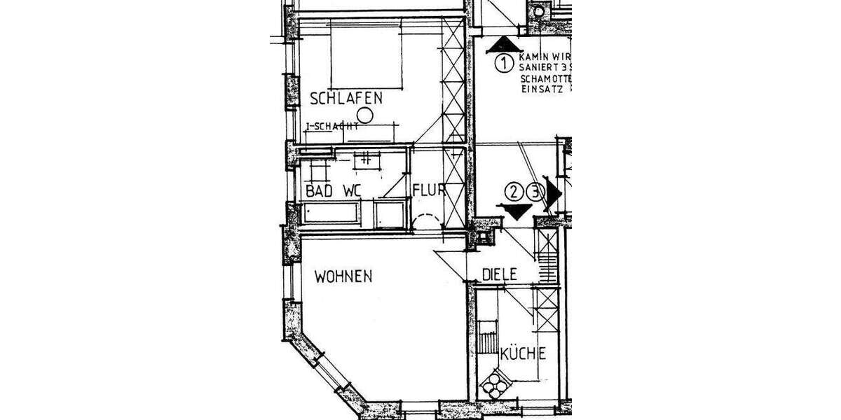 Wohnung zum Mieten in Chemnitz 302,50 € 55 m² 3 zimmer