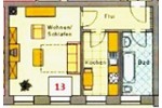 Etagenwohnung Chemnitz Hilbersdorf - 1 Zimmer, 43 m&sup2;, 39.500&euro; | Angebot:27257967