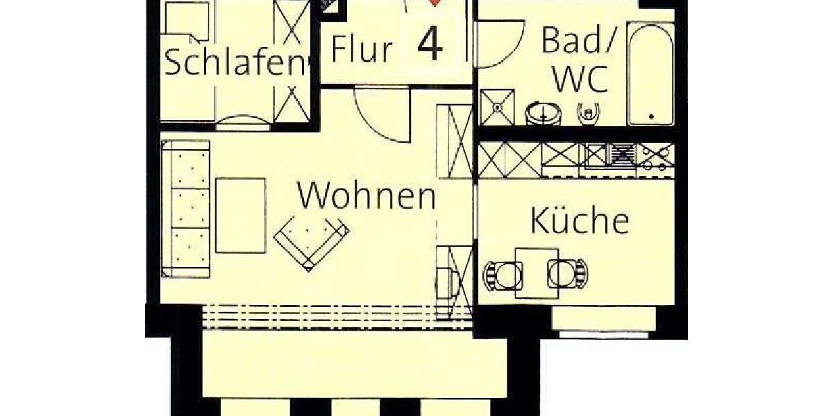 Ideal als erste Anlage! Kleine vermietete Wohnung mit Potential in Schloßchemnitz! - Etagenwohnung Chemnitz Altendorf | Angebot:26384680