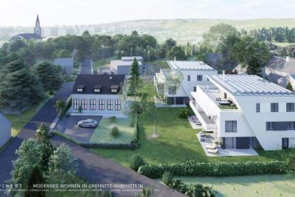 Neubau Chemnitz Bestlage 120 QM *** 4 Zimmer ***großer Garten *** autarke Energieversorgung Wärme Energie 4 zimmer