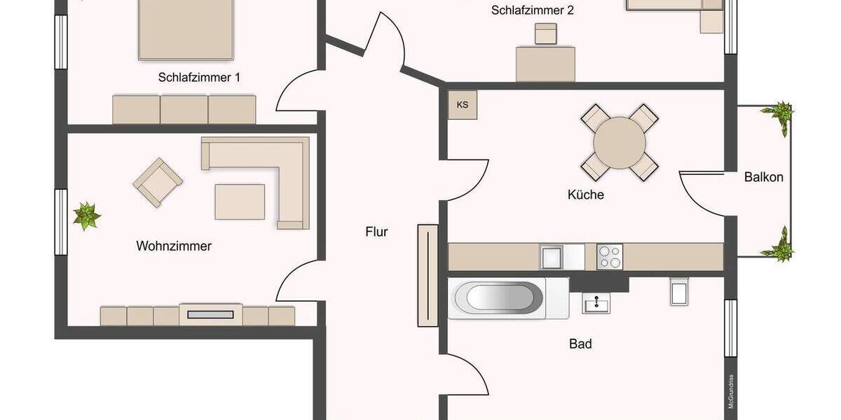 Etagenwohnung Chemnitz Bernsdorf - 3 Zimmer, 75 m&sup2;, 490&euro; | Angebot:26345376