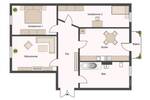 Etagenwohnung Chemnitz Bernsdorf - 3 Zimmer, 75 m&sup2;, 490&euro; | Angebot:26345376