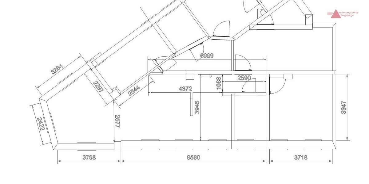 Etagenwohnung Lichtenstein/Sachsen Lichtenstein - 3 Zimmer, 80 m&sup2;, 500&euro; | Angebot:26189719