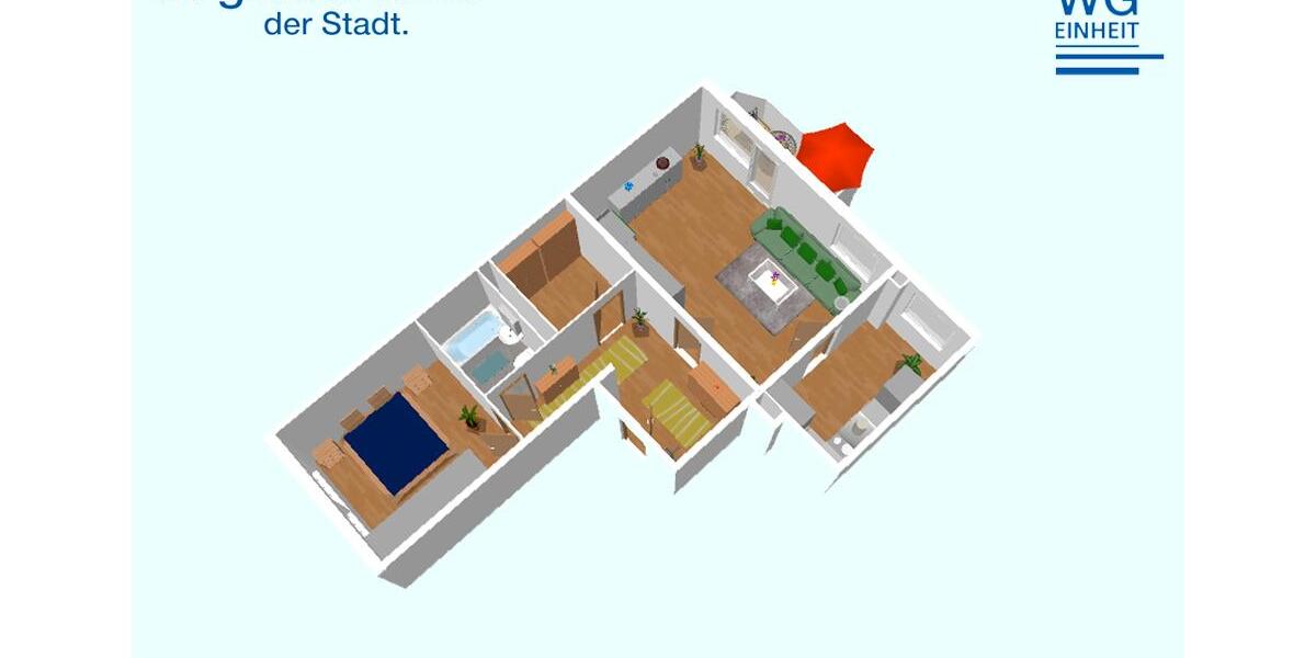 Etagenwohnung Chemnitz Klaffenbach - 2 Zimmer, 65 m&sup2;, 377&euro; | Angebot:24741037