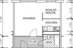 Etagenwohnung Chemnitz Markersdorf - 1 Zimmer, 32 m&sup2;, 150&euro; | Angebot:26339287
