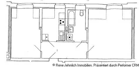 Etagenwohnung Chemnitz Sonnenberg - 2 Zimmer, 57 m&sup2;, 42.000&euro; | Angebot:26291326