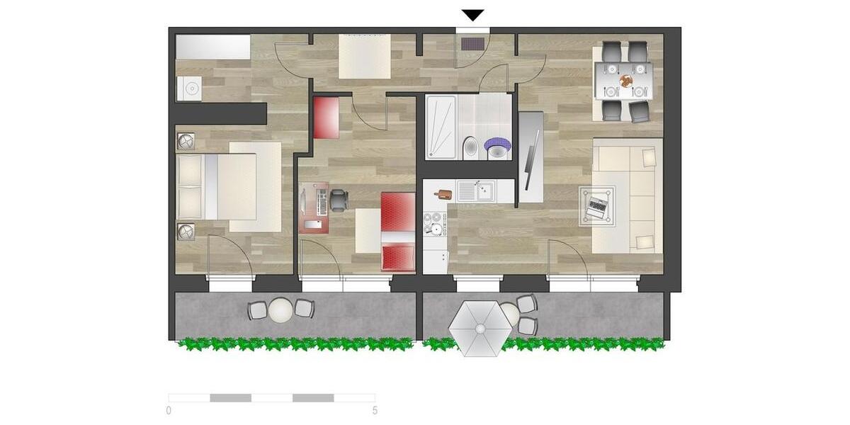 Etagenwohnung Chemnitz Klaffenbach - 3 Zimmer, 69 m&sup2;, 298&euro; | Angebot:26682164