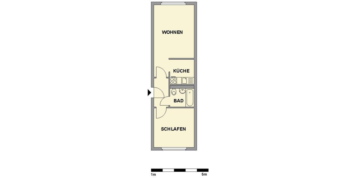 Etagenwohnung Chemnitz Helbersdorf - 2 Zimmer, 39 m&sup2;, 229&euro; | Angebot:26681839