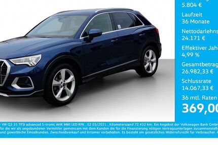 Audi Q3 72.432 km 28.975 &euro; Bernsdorf 09337